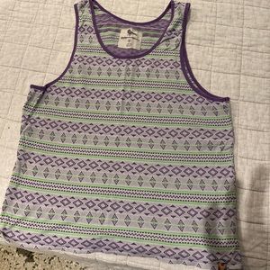 Modern amusement tank top in a medium